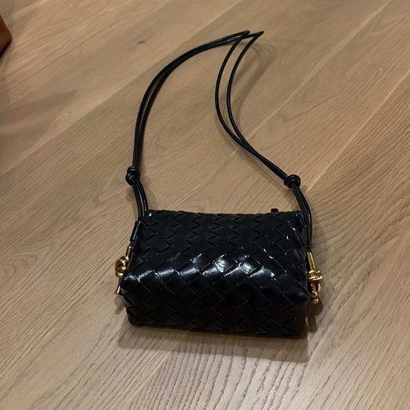 Bottega Veneta Mini Loop Intrecciato Space Grey - Picture 2 of 7